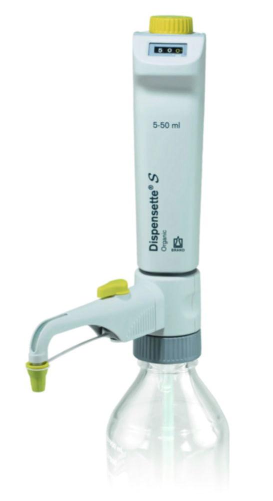 BRAND Dispensette S Organic Digital 5-50 mL with Recirculation Valve