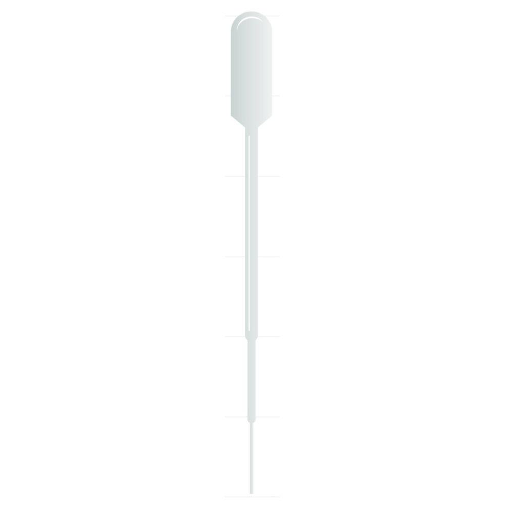 Thermo Samco Transfer Pipets 5 mL Sterile Extra Fine Tip Large Bulb, No Label, Individually Wrapped, Pack of 400