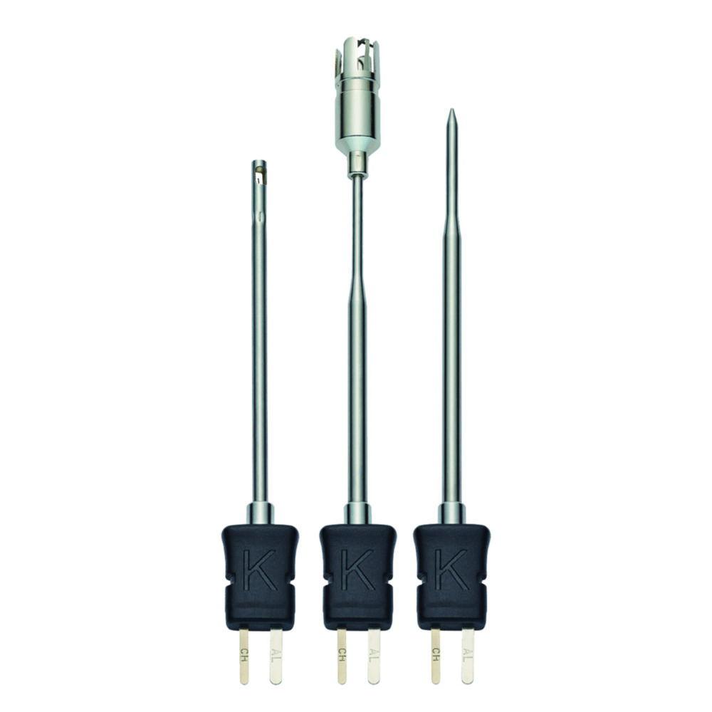 Temperature probe set with air sensor, immersion/insertion sensor and surface probe (TE type-K), 230x44x38mm