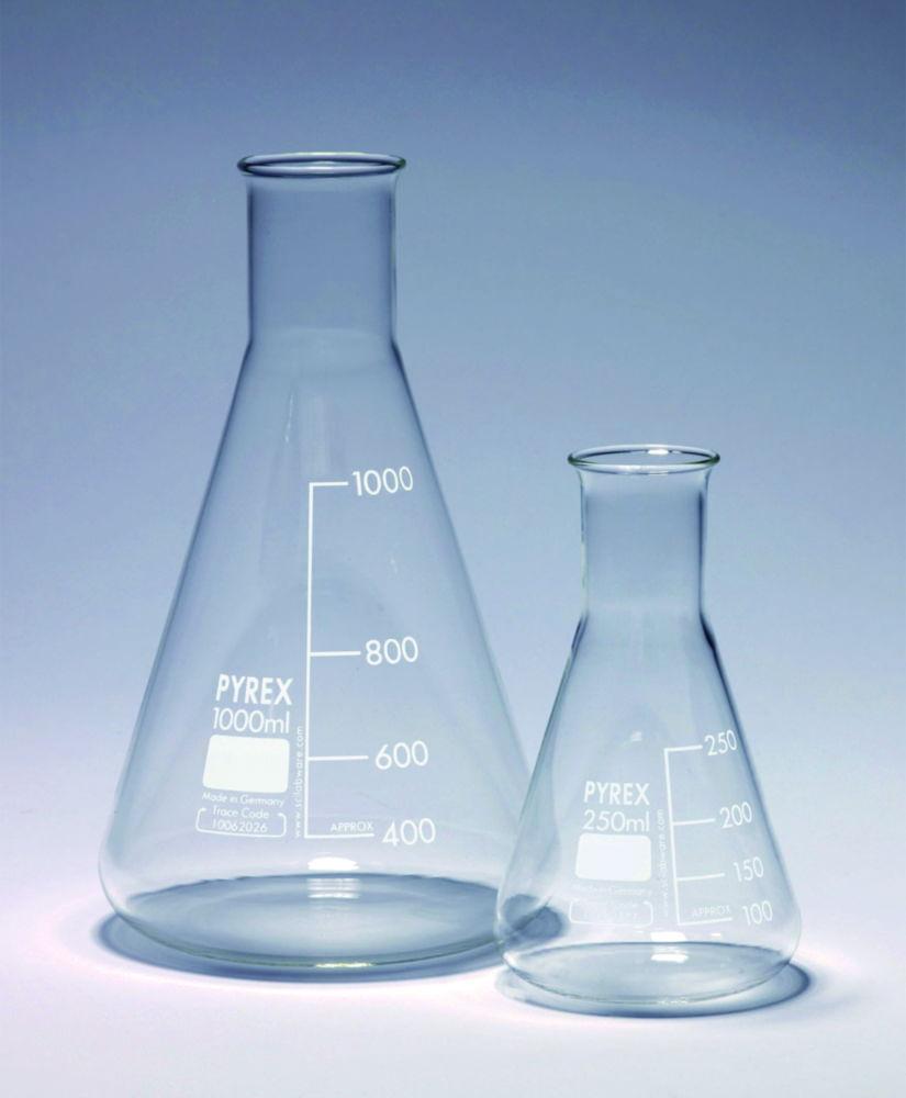DWK Erlenmeyer Flask 25ml Narrow Neck Pyrex Pack of 10


