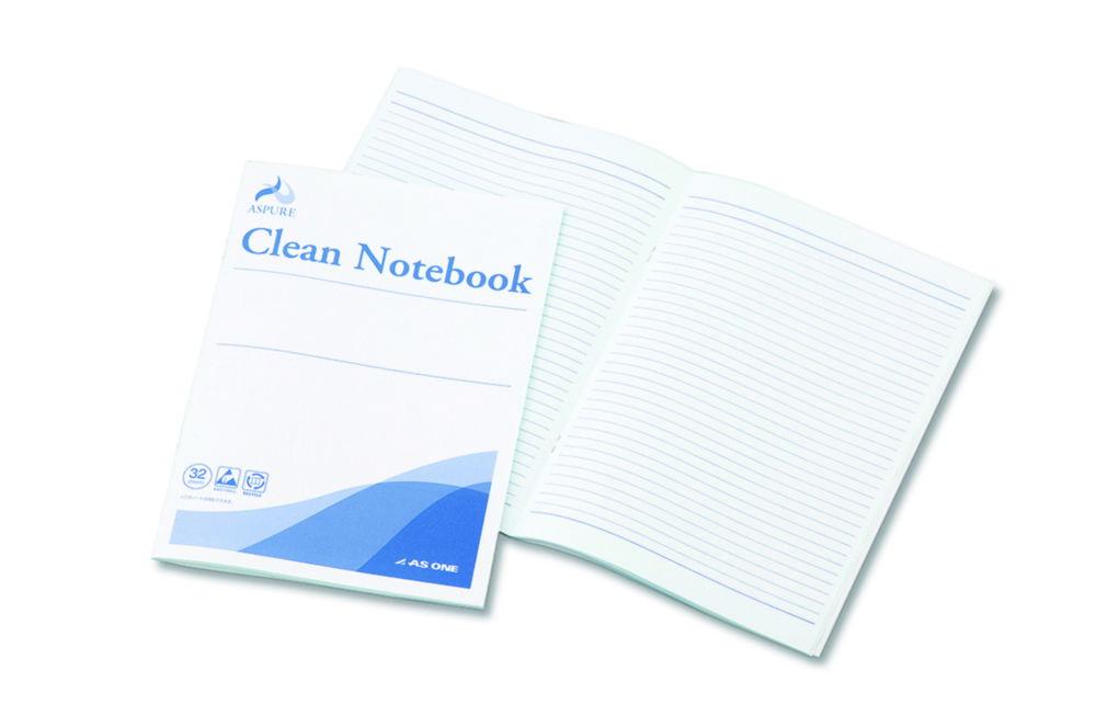 As One ASPURE Notebook for Cleanroom, 64 Pages, Pack of 10