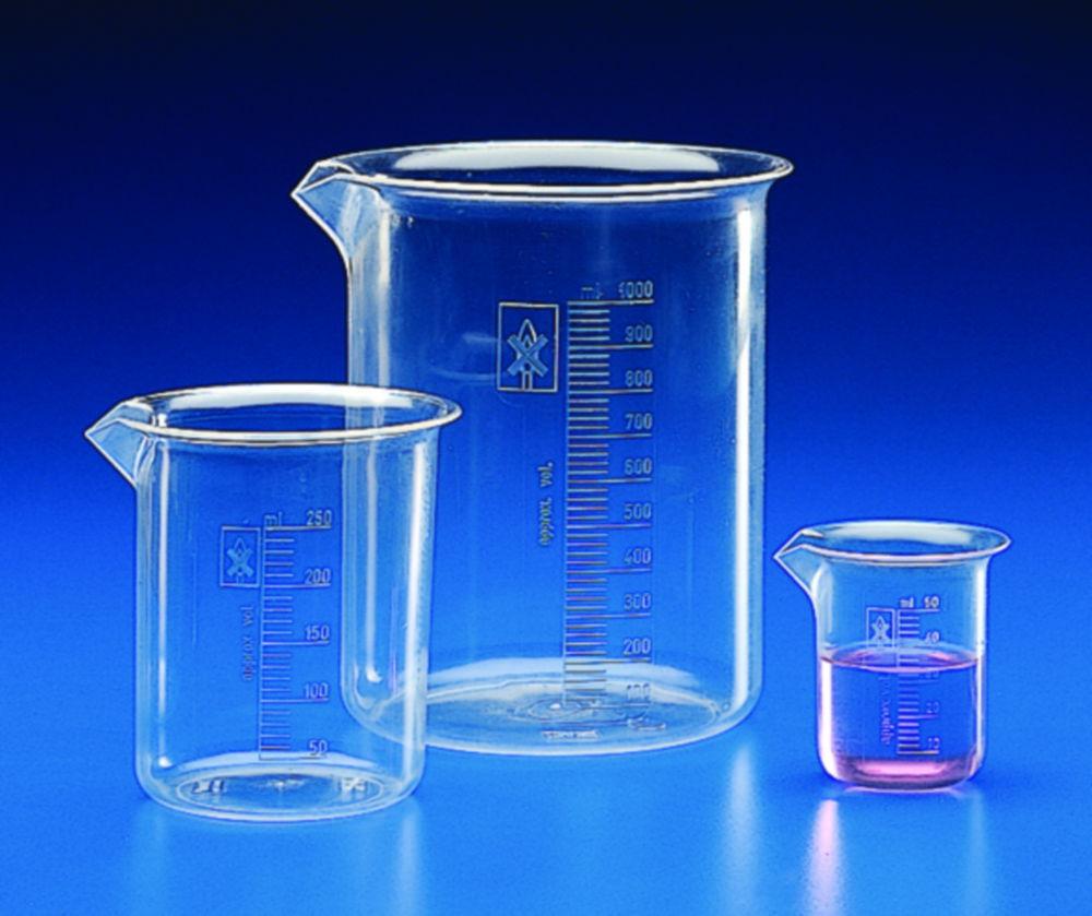 Kartell 500ml, PMP TPX Low Form, Graduated Beaker, Autoclavable