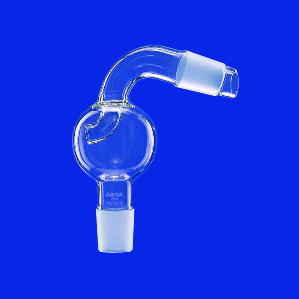 Drop catcher acc. Stutzer with two cones, bent NS 14/23, DURAN