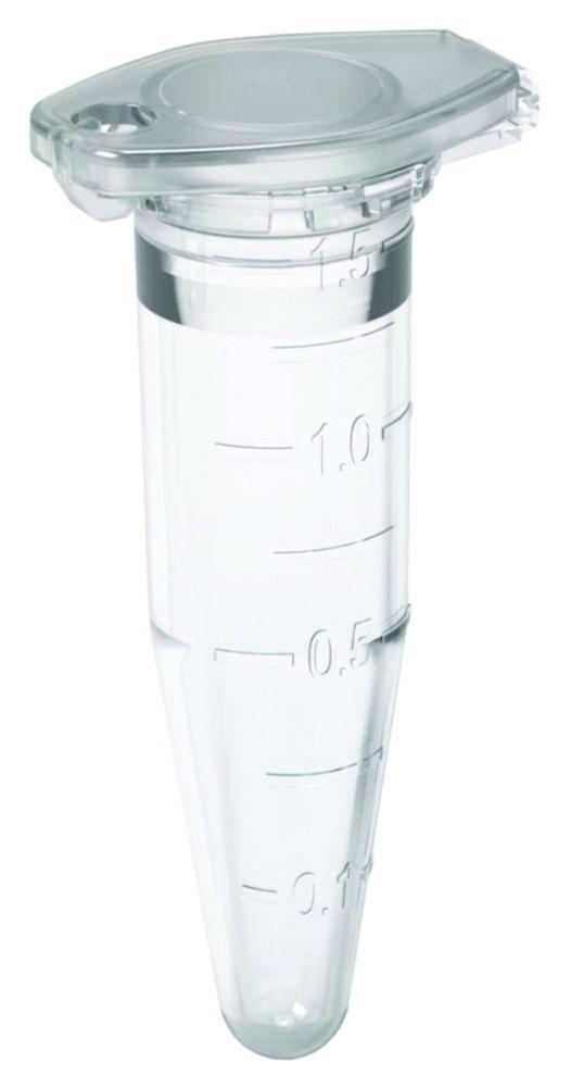 Ratiolab Safety Cap Microcentrifuge Tubes 1.5 ml, PP, Natural, RNase/DNase/DNA Endotoxins Free, Sterilized, Pack of 100

