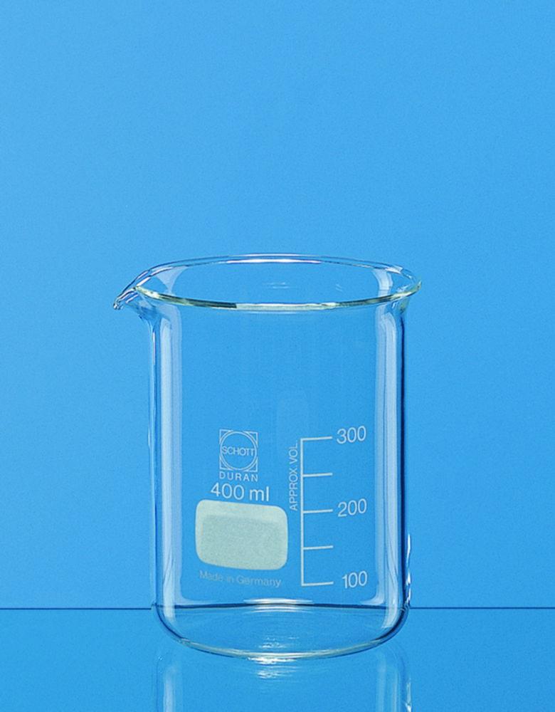BRAND Beaker 250 ml, Low Form, Boro 3.3 with Graduation and Spout