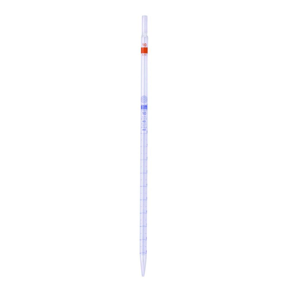 Hirschmann Laborgeräte Measuring Pipette 2:0,02ml, 360mm, Class AS, AR Glass, Blue Graduated
