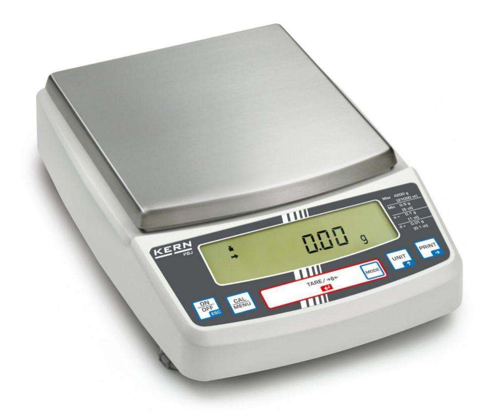Kern Precision Balance PBJ 8200-1M, 8200 g / 0.1 g, Calibratable, Weighing Plate 180 x 170 mm

