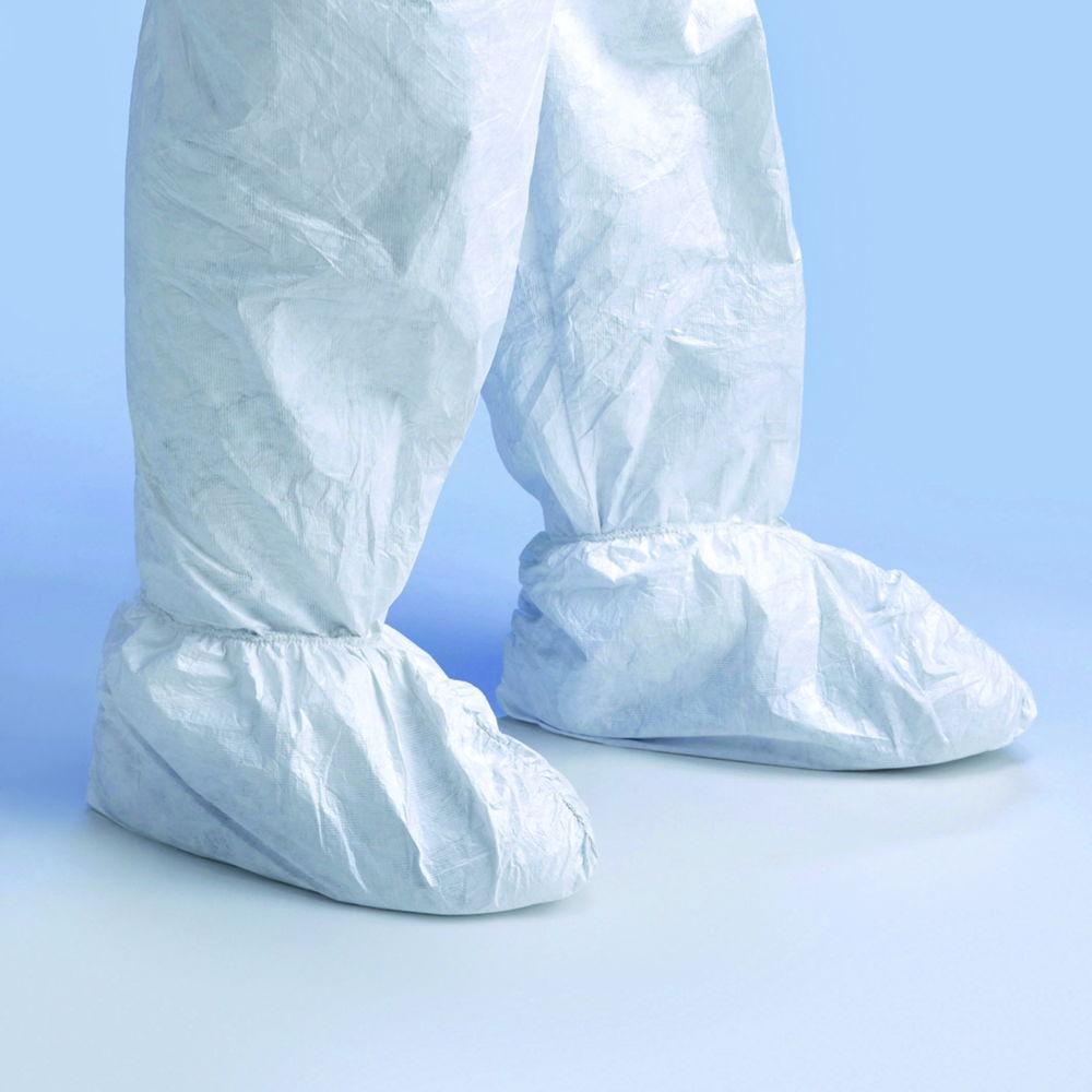 DuPont Disposable Overshoes Tyvek 500, Size 42-46, Type TY POSA S WH 00, Anti-Slip, White, PE-Spunbond Nonwoven, Pack of 200

