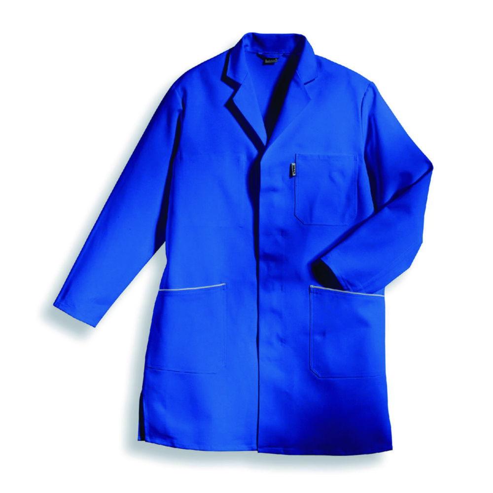 Uvex Men’s Laboratory Coat Eco, Size 40/42, Corn Blue, 100% Cotton, 1/1 Arm, Type 81105

