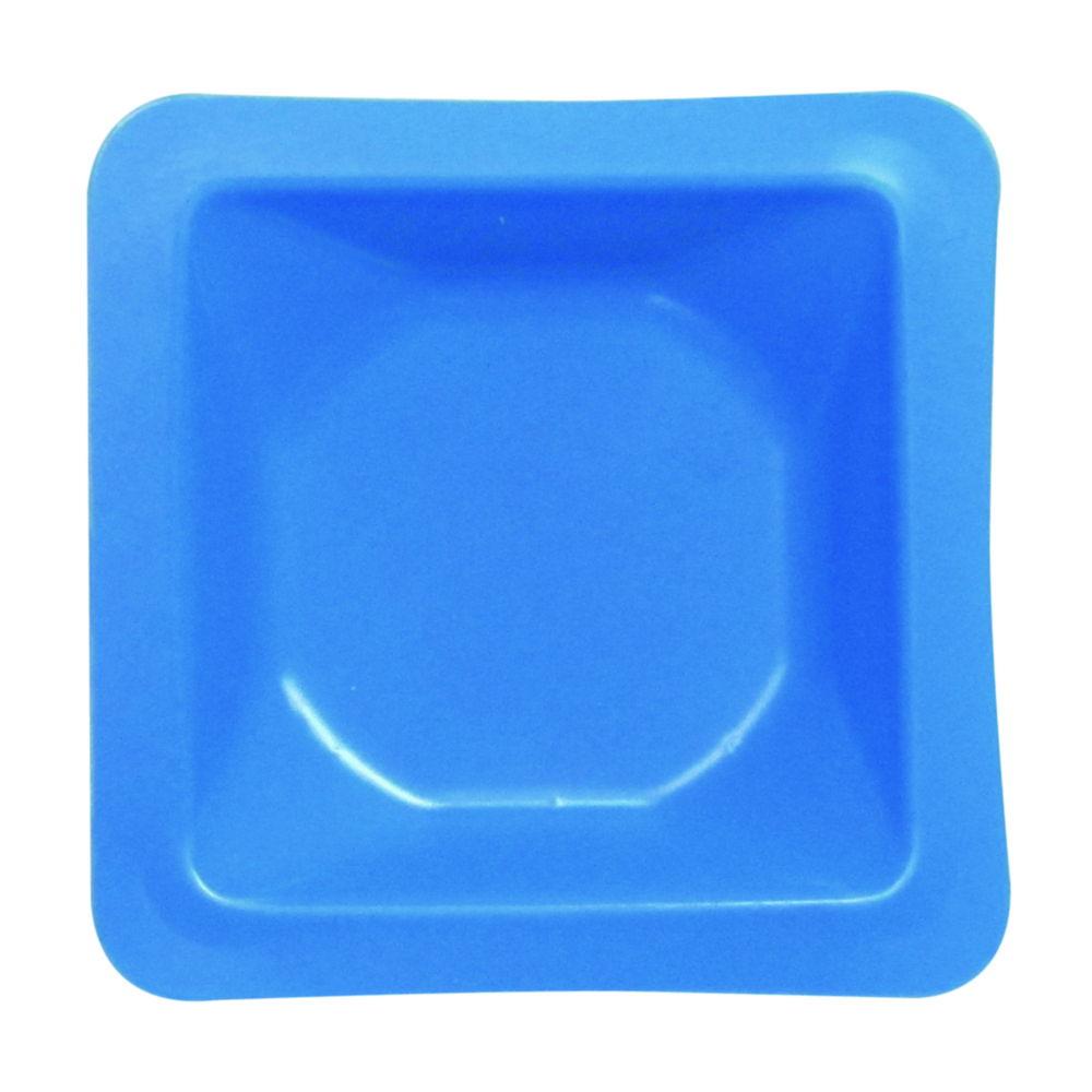 Heathrow Scientific Weighing Boats, 140x140x22 mm, 250 mL, Blue, PS, Pack of 500