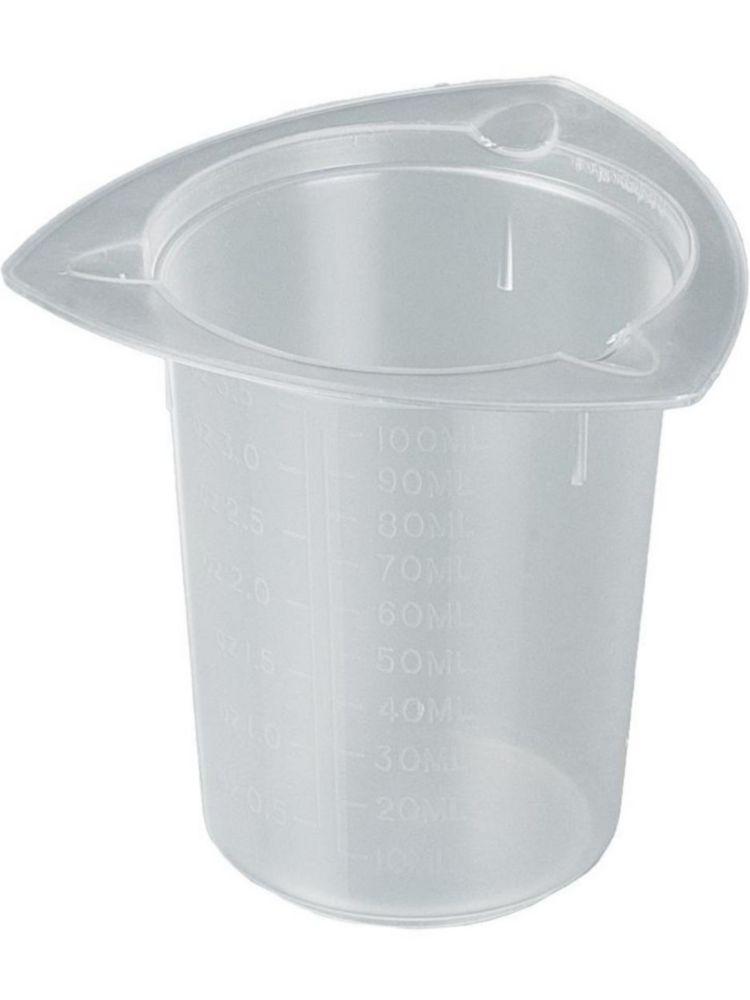 Bürkle Universal Measuring Beaker with Drain Lips, PP, Contents 100ml, Graduation 10ml