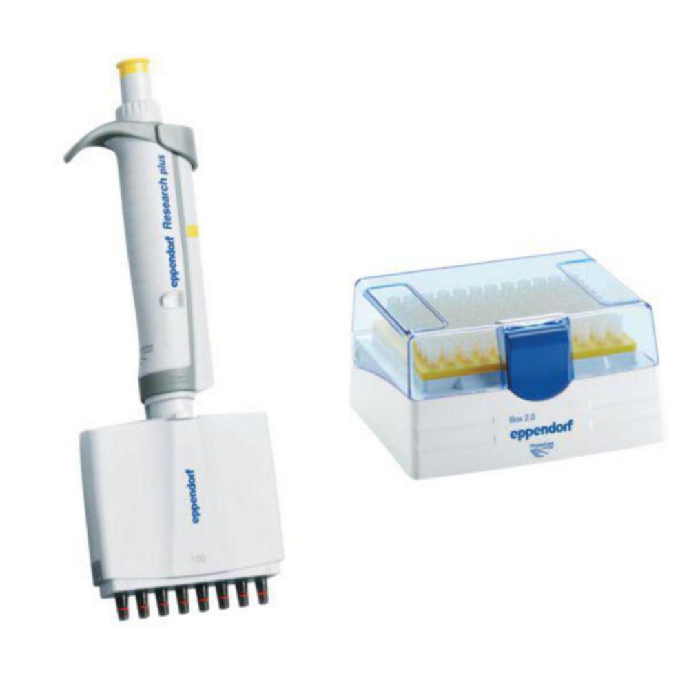 Eppendorf Research Plus 8-Channel Variable 10-100 µL, Yellow