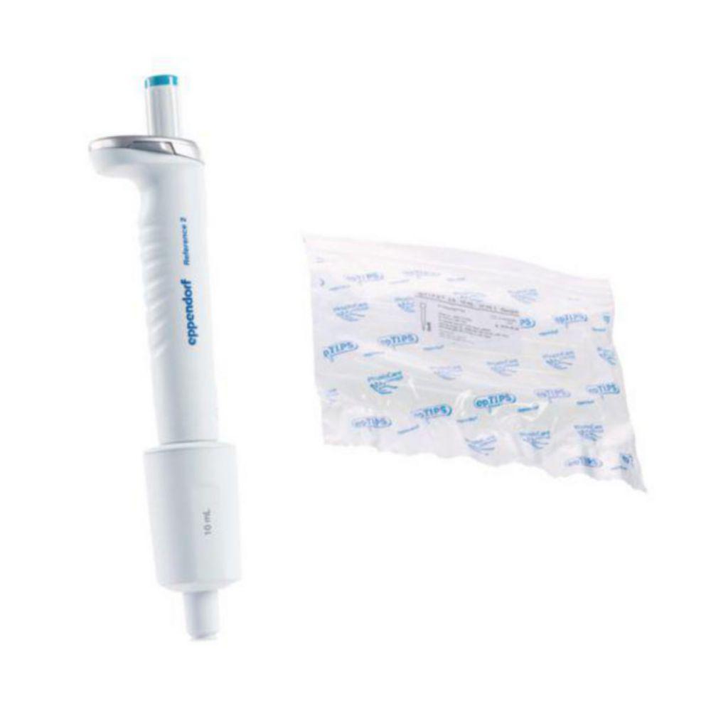 Eppendorf Reference 2 G, Variable, Single-Channel Pipette, 1 - 10 mL, Turquoise, including epT.I.P.S. Box