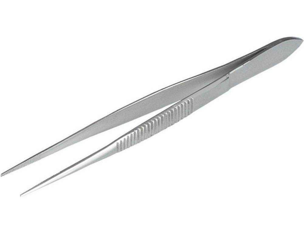 Bürkle Tweezers, 105 mm, Stainless Steel, Pointed Straight Shape
