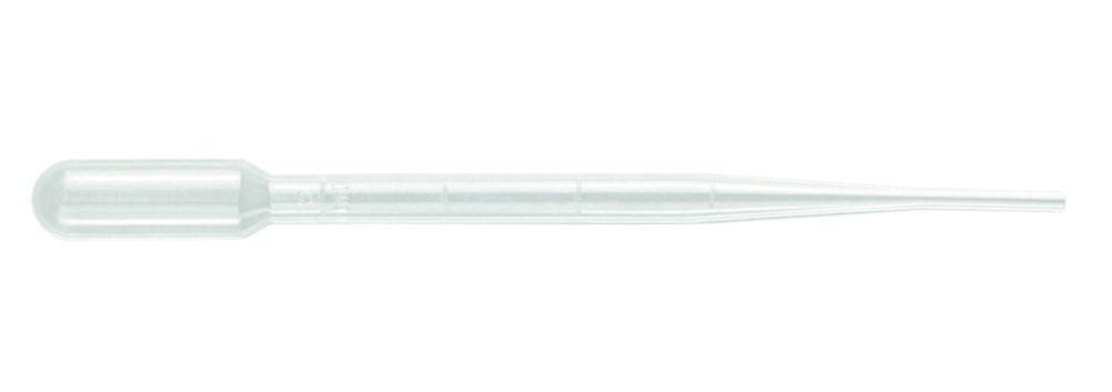 Ratiolab Pasteur Plast Pipets, 2 mL, 155 mm, Non-Sterile (Pack of 500)
