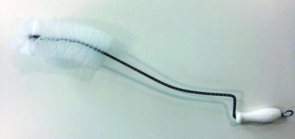 Bottle brush nylon with crank handle 410x140x55 mm, glavanized