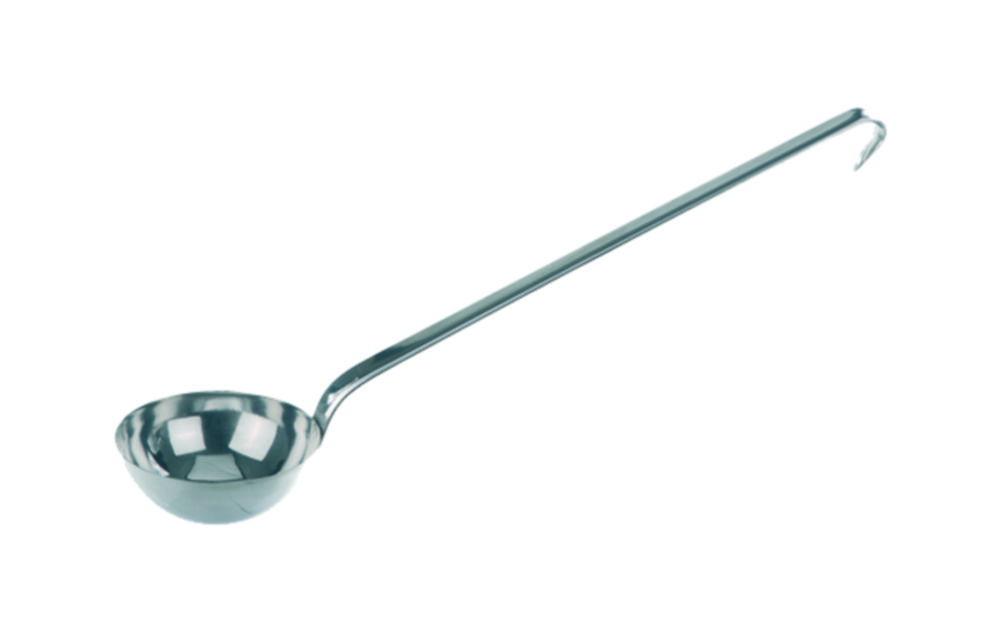 BOCHEM Ladle, 100 mm Diameter, 18/10 Stainless Steel, 220 ml Capacity, Flat Handle