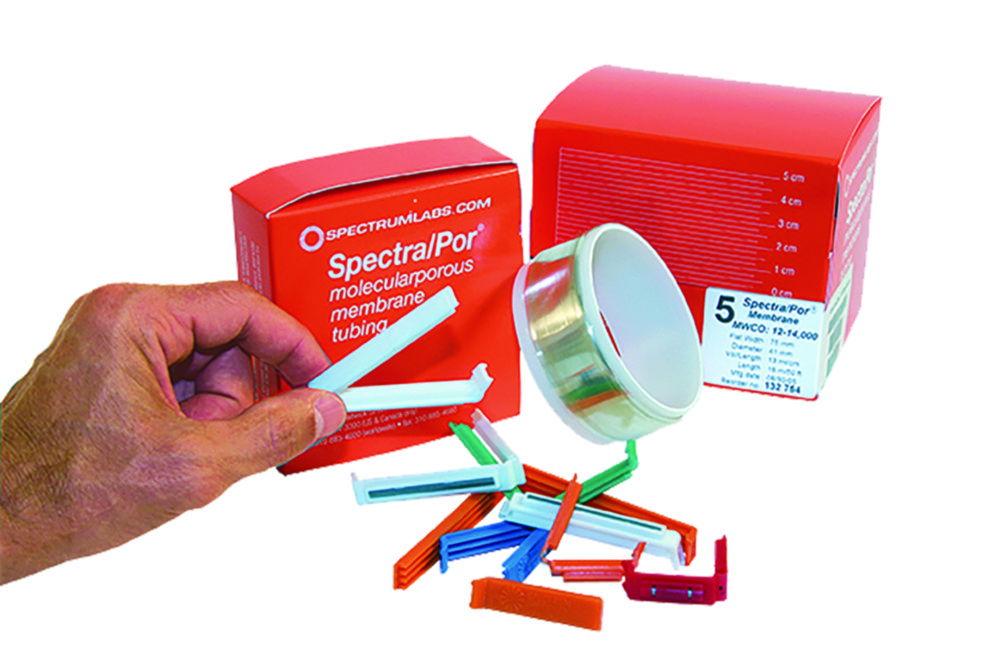 Repligen Spectra/Por Dialysis Tubing Clips PP, Colour Orange 90 mm, Autoclavable, Orange, Pack of 10

