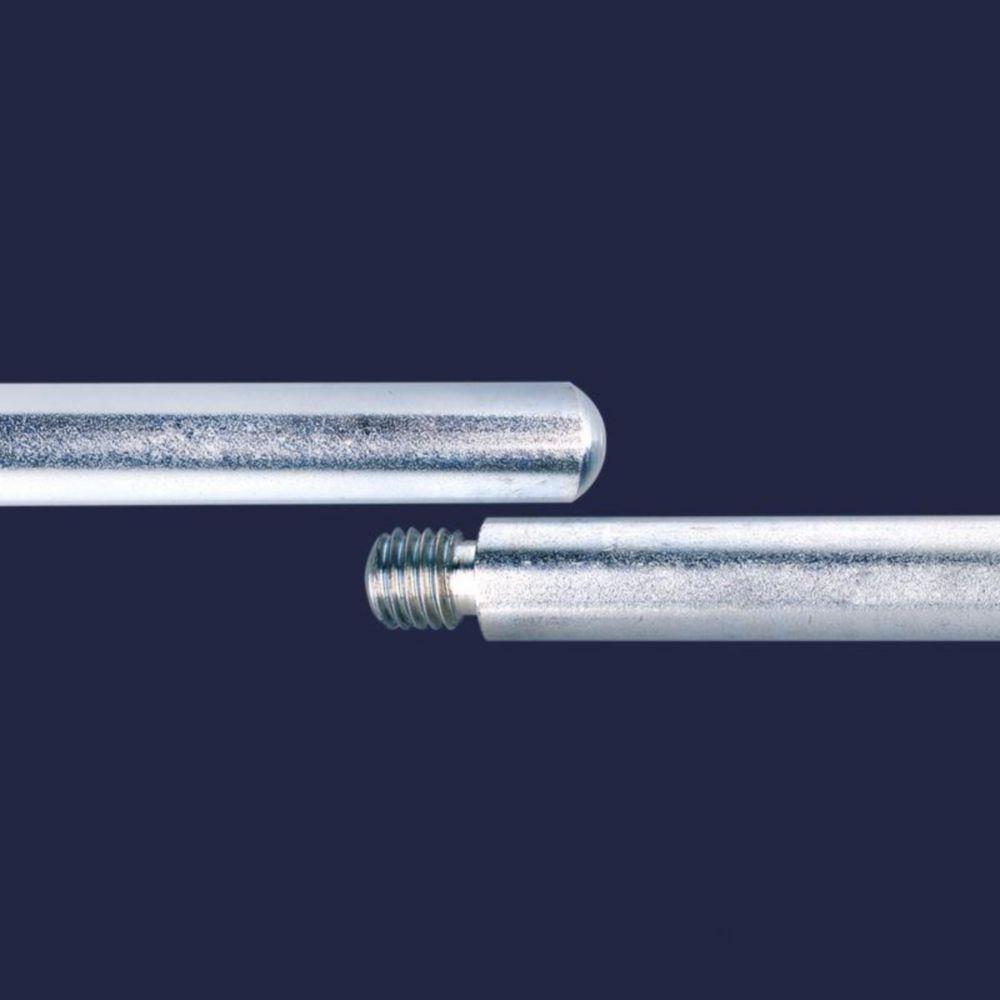ISOLAB Support Rod, 1000 x 12 mm, Galvanized Steel, with M10 Thread
