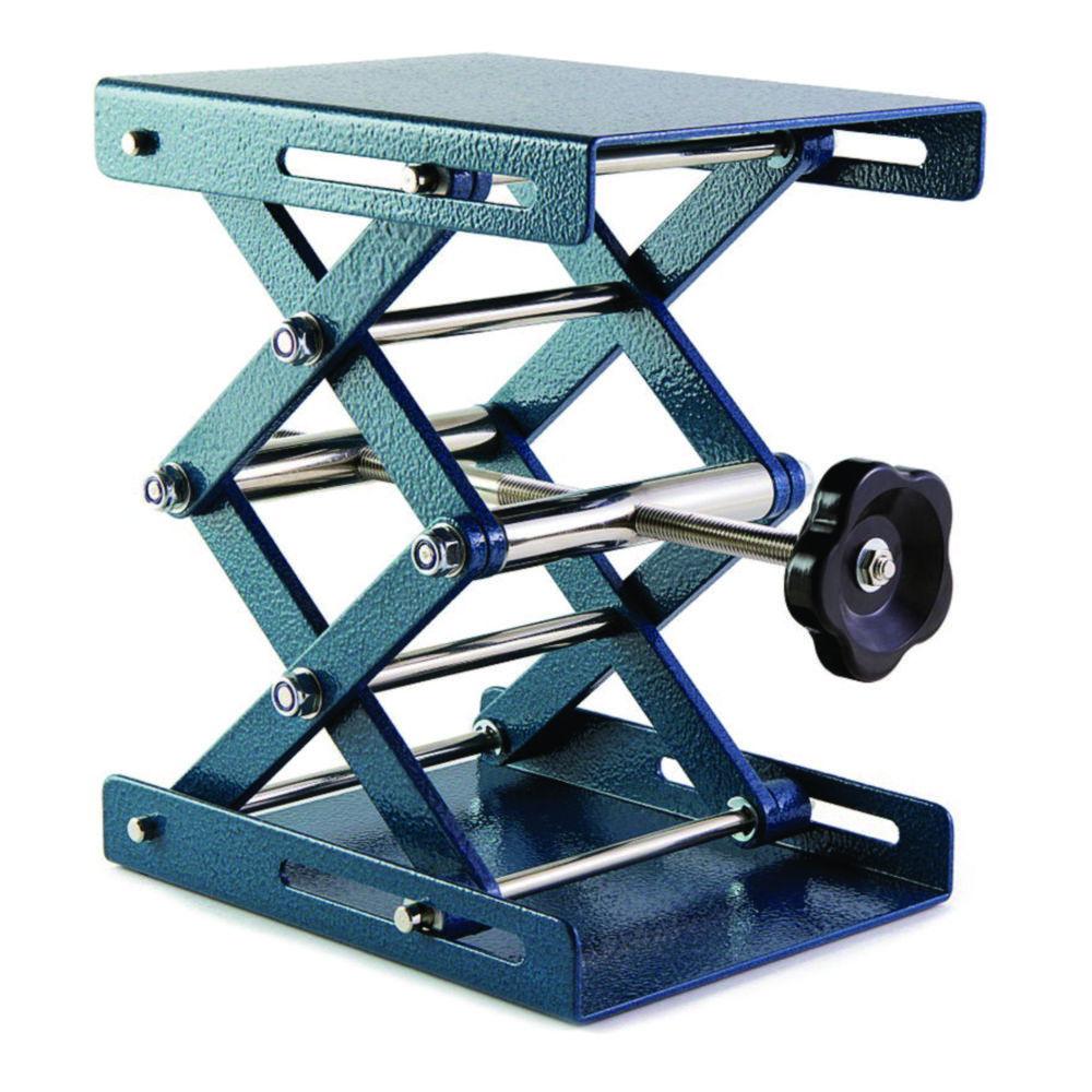 Laboratory jacks, 130 x 160mm, height adjustment 60-250 mm, aluminium plate, operating load 7 kg