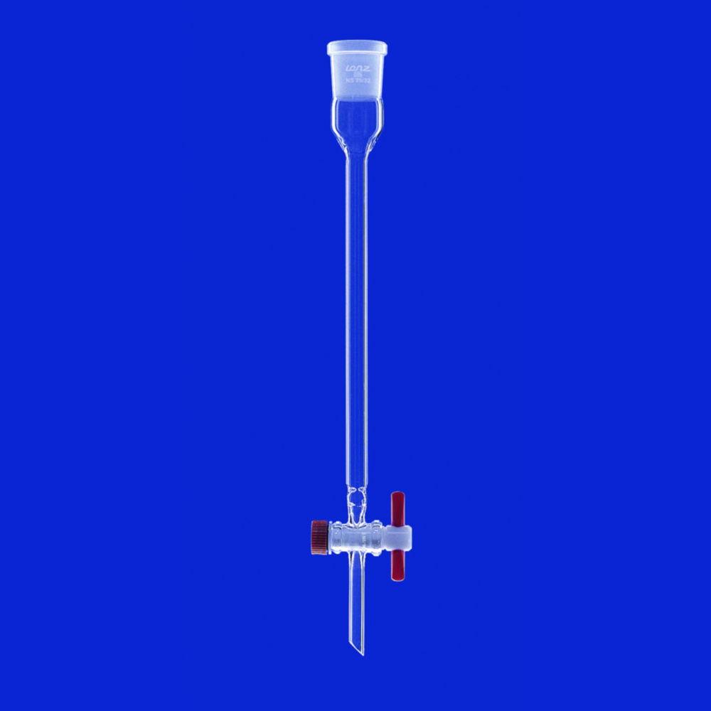 Lenz-Laborglas Chromatographic Columns with Indentations and PTFE Stopcock Length 800 mm DMM 40
