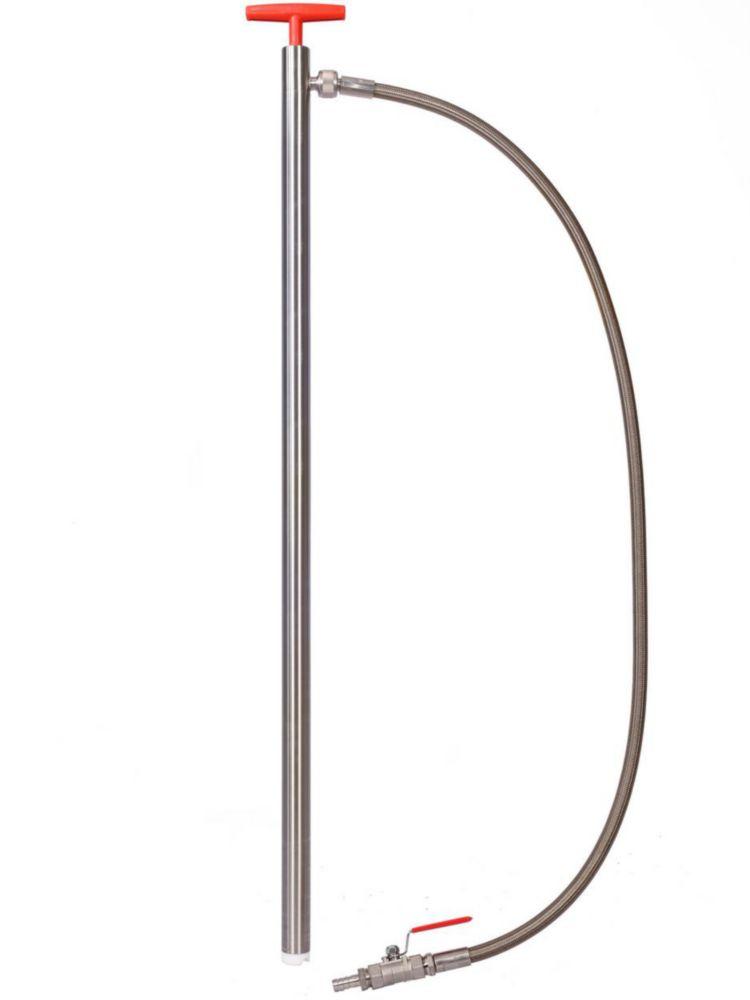 Bürkle Drum Hand Pump, Stainless Steel 910 mm Immersion Depth with Tubing and Stopcock