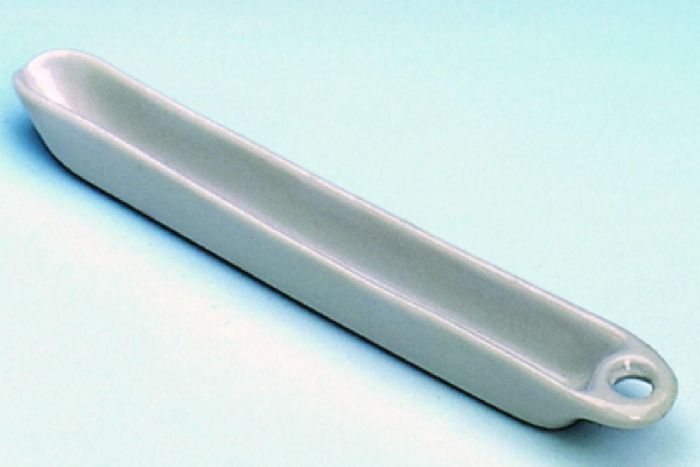 Haldenwanger Glazed Porcelain Combustion Boat 85 x 13 x 8 mm