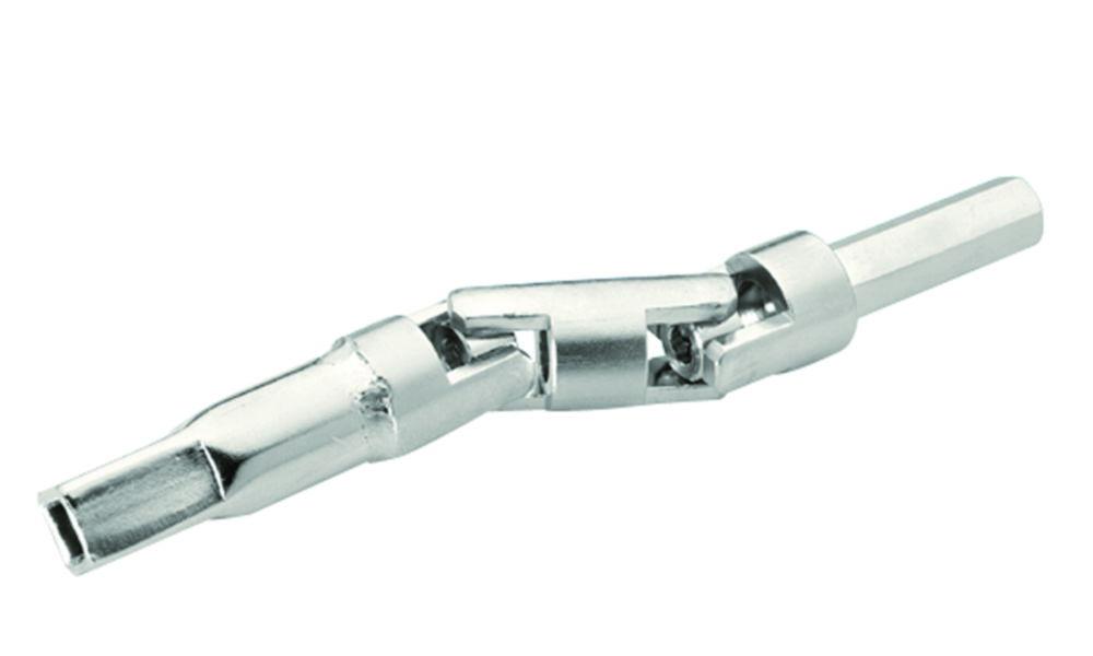 Buddeberg Double Universal Coupling, Stainless Steel with Square Socket 6mm