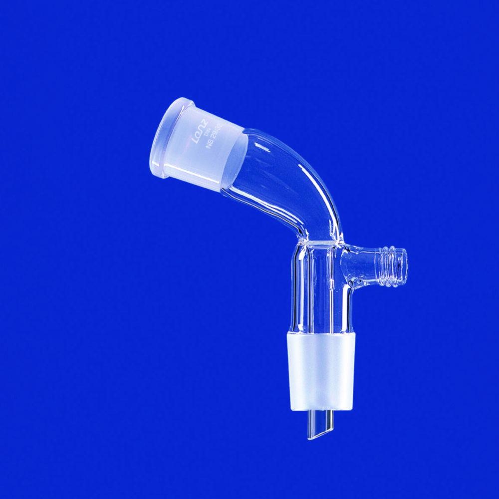 Lenz-Laborglas Receiver Adapter Bent with Thread GL 18, Socket/Cone NS 29/32, DURAN Tubing
