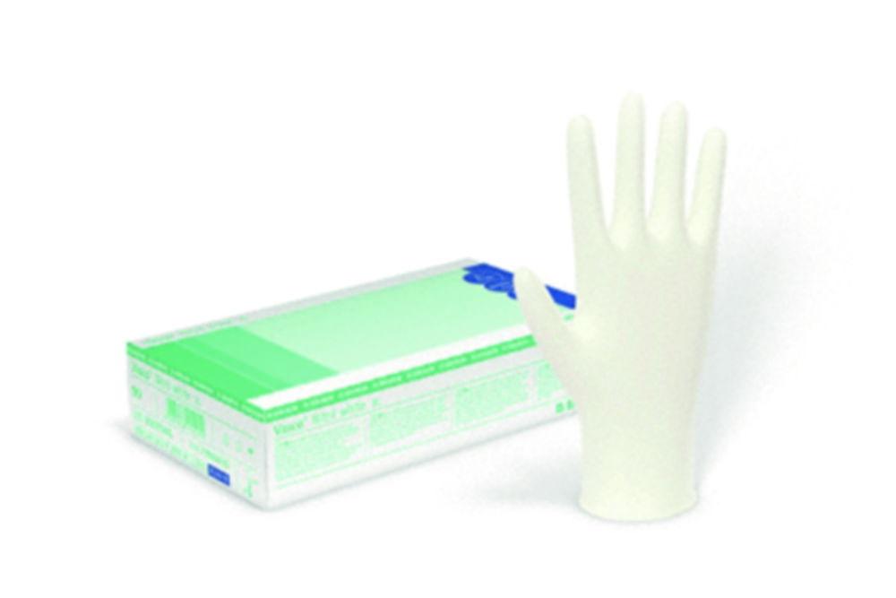 B. Braun Vasco Examination Gloves, Size S, Nitrile, White, Powder-Free, Latex-Free, Non-Sterile, Pack of 100
