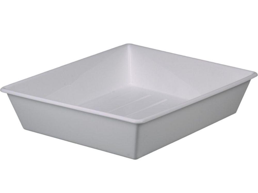 Bürkle Laboratory Tray, 534 × 634 × 140 mm, White Polypropylene
