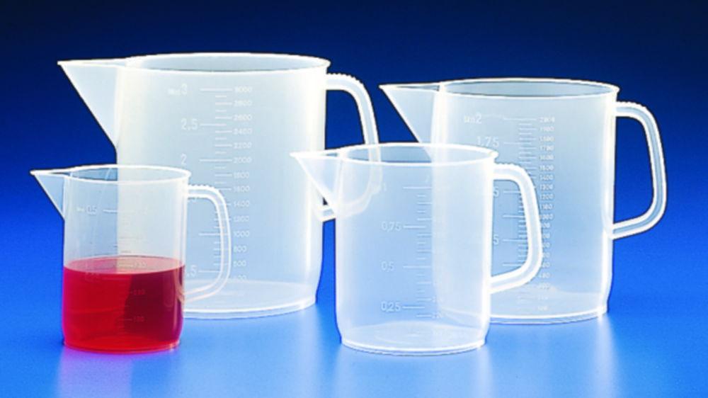 Kartell Measuring Jugs 1000 mL PP Autoclavable Grad Low Form