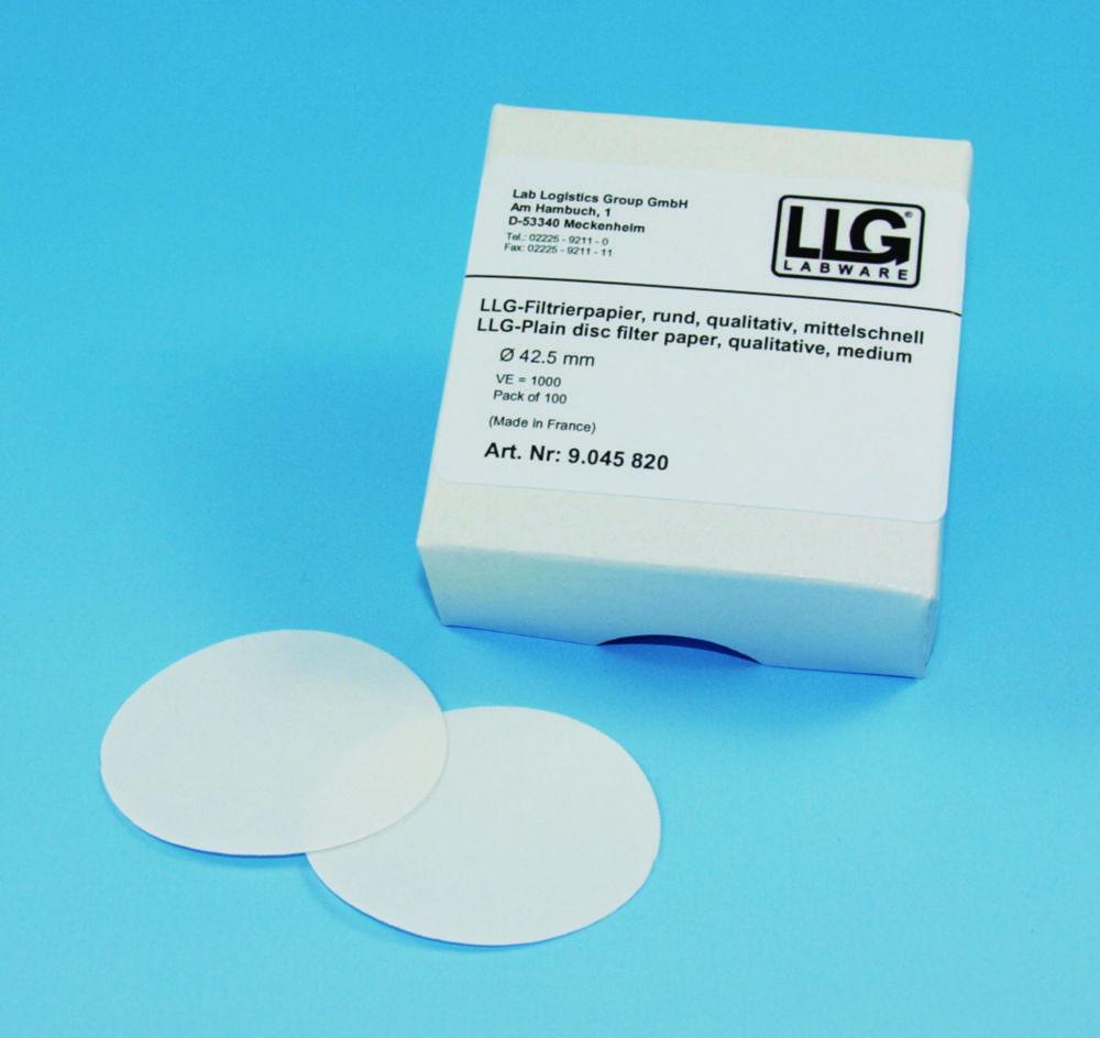 LLG Filter Circles 70mm Qualitative Very Slow, Pack of 100

