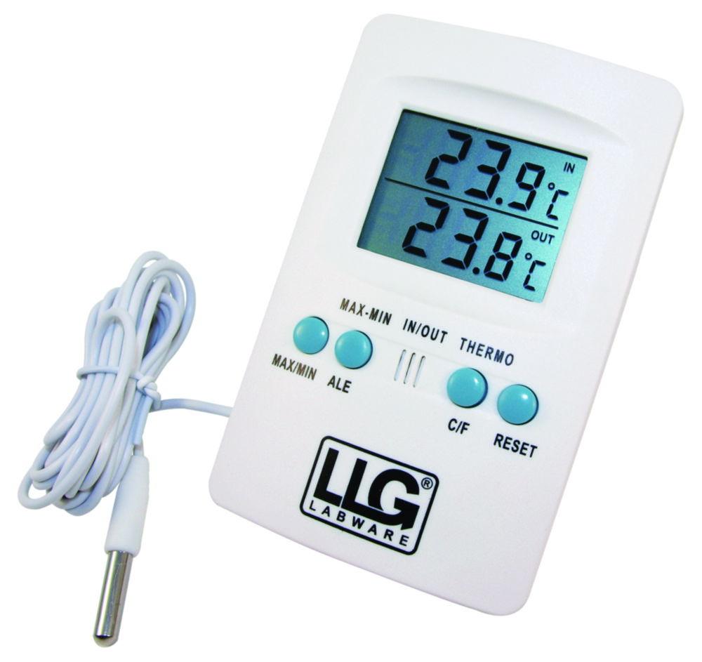 LLG Min/Max Thermometer with Outdoor Sensor, Inside -20 to 70°C, Outside -50 to 70°C