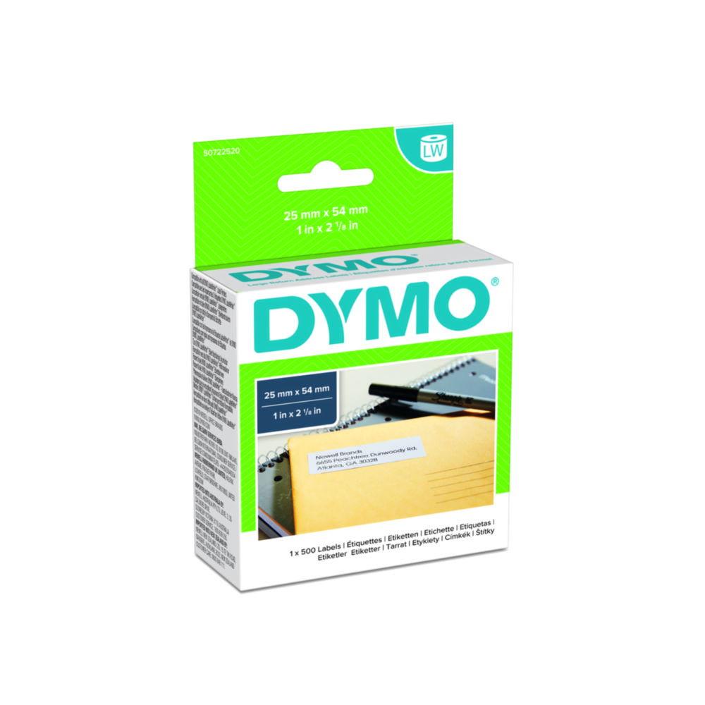 Dymo Original Label for LabelWriter, White, Permanent, 1 x 500 Labels, 25mm x 54mm

