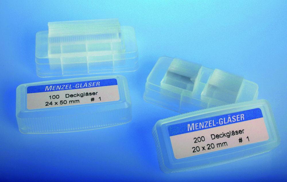 Epredia Cover Slips 22x50 mm, Pure White, Thickness 0.13-0.16 mm (Pack of 100)