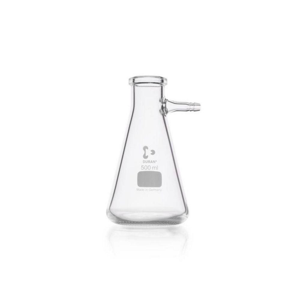 DWK Duran Suction Bottle, 500 mL, GasAlive Erlenmeyer Shape