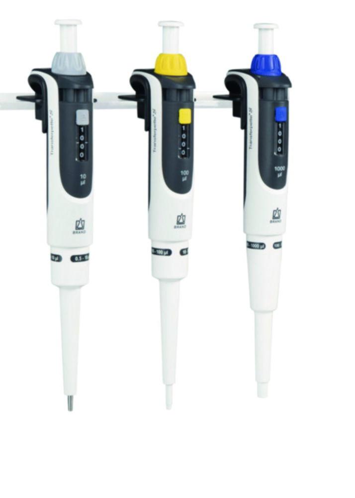 BRAND TransferPette S Starter Kit Standard 3x Pipettes (0.5-10 µL, 10-100 µL, 100-1000 µL) & 3 Shelf Mounts