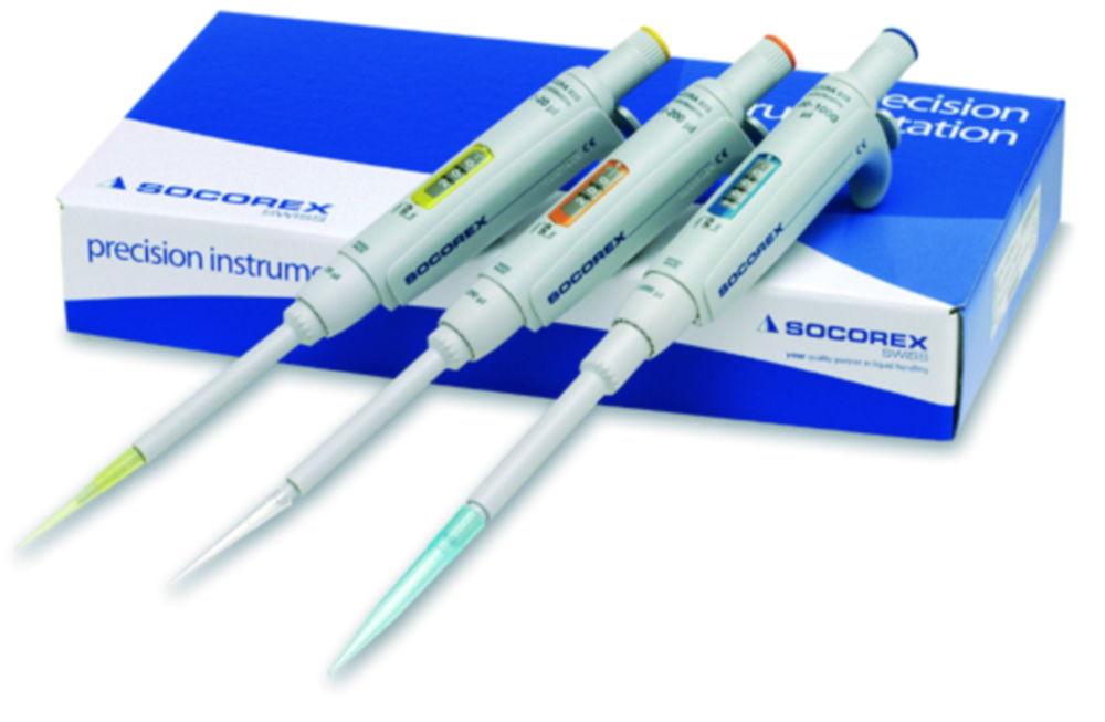 SOCOREX Acura Manual 825 Triopack O Pack of 3 Micro Pipettes 10/100/1000µl