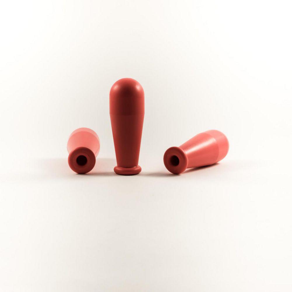 Deutsch & Neumann Pipet Teats, Red, 5 ml Natural Rubber (NR), Pack of 5