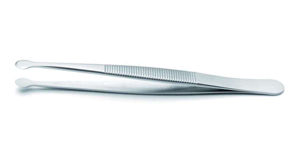 Ideal-tek High Precision Tweezers (105 mm, Type 128.SA, Thin Tip, Squared Bent, Stainless Steel, Anti-Magnetic)