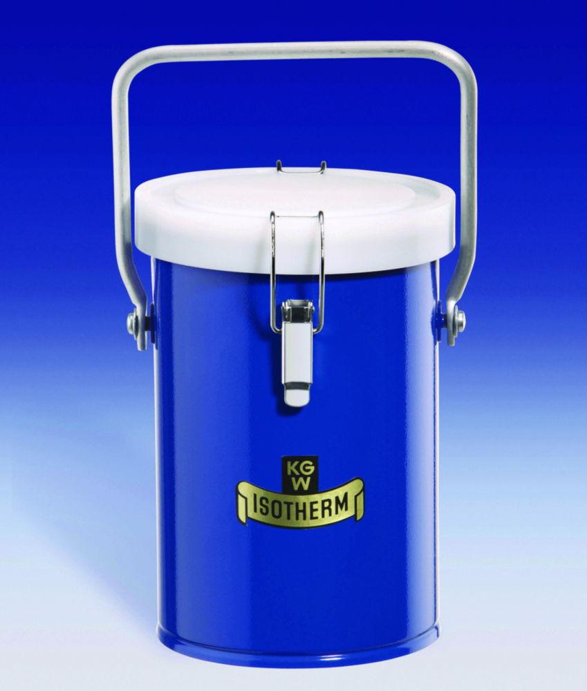 KGW Schieder Dewar Transport Vessel, 4 L, Metal Jacket with Cap, Model 29 B