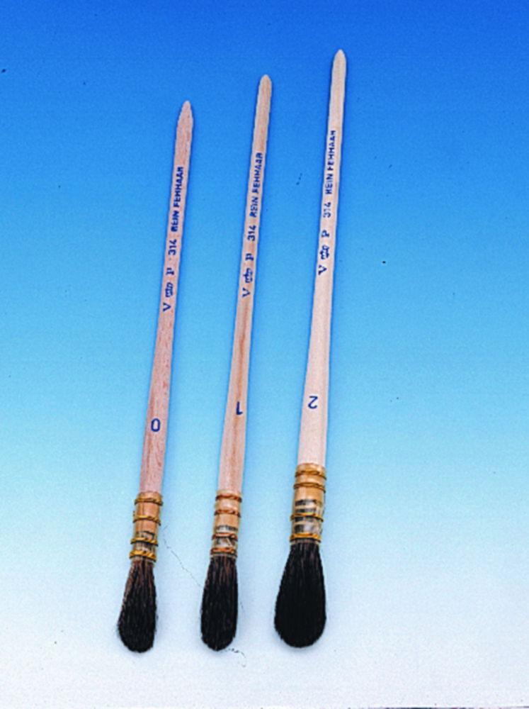 Pinselmanufaktur Oval Black Goat Hair Brush – 6 mm Diameter

