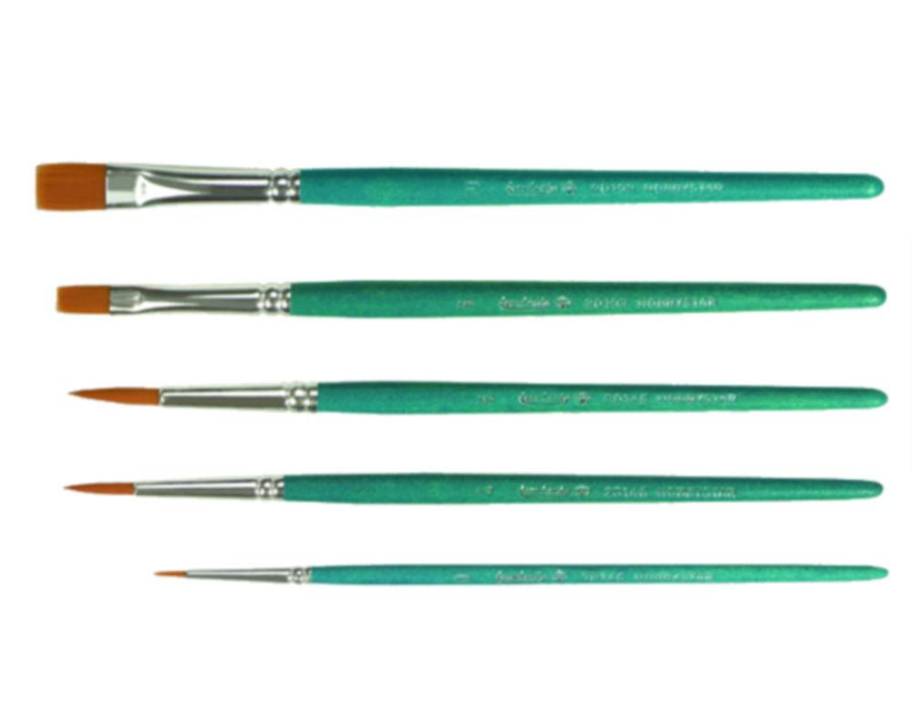 Pinselmanufaktur Brush Set – Round Size 04 & 6, Flat Size 6 & 10

