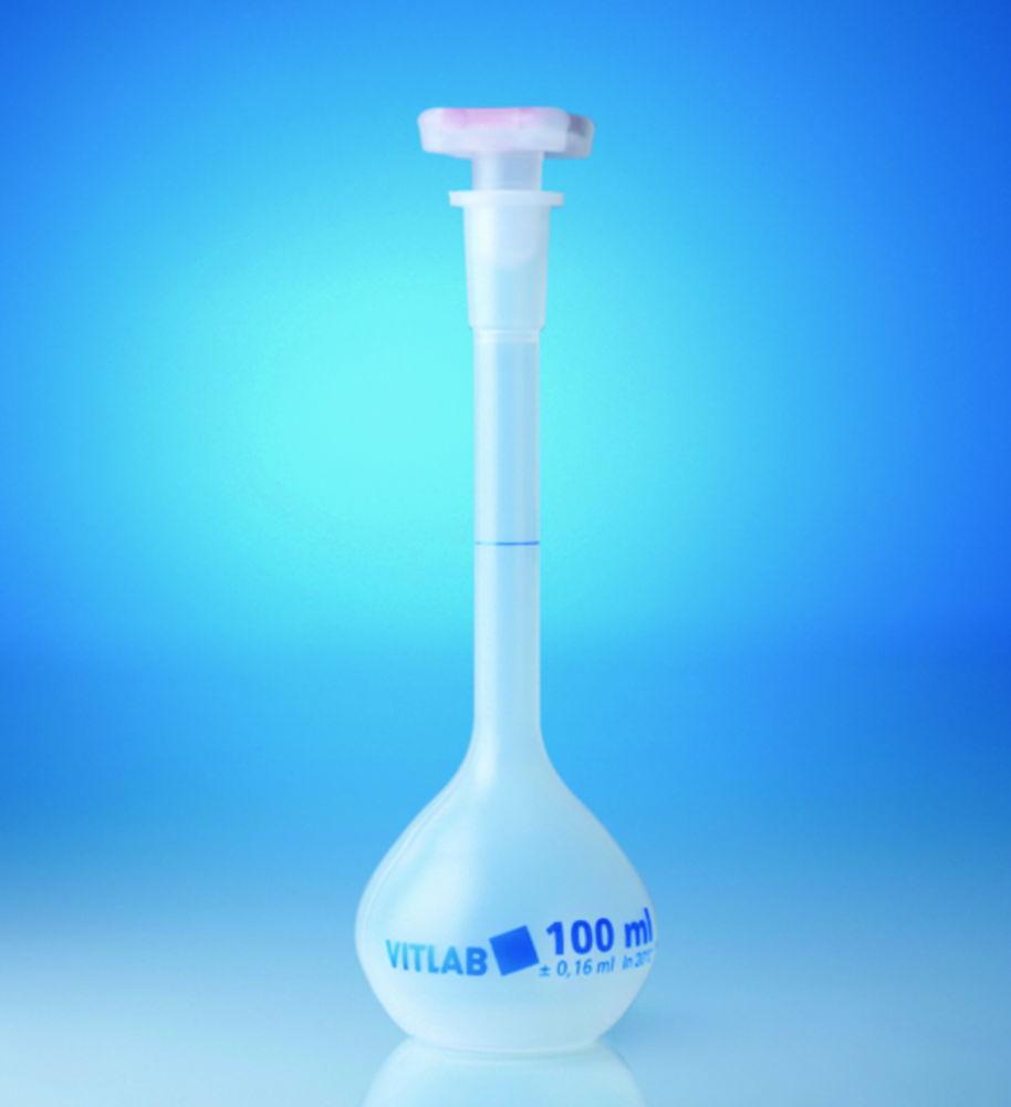 VITLAB Volumetric Flask, 1000 mL, PP, NS 24/29, with PP Stopper