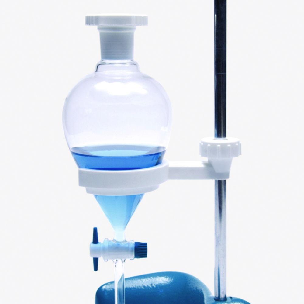 ISOLAB Separatory Funnel Holder, PP for Funnels 60 to 150 mm, with Slot