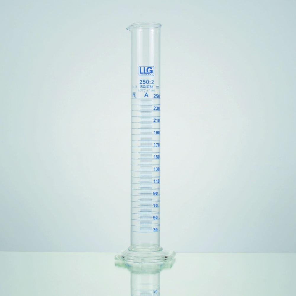 LLG Measuring Cylinder 10 mL Tall Form Boro 33 CLA Blue Scale Boro 3.3 Base Batch Certified, Pack of 2