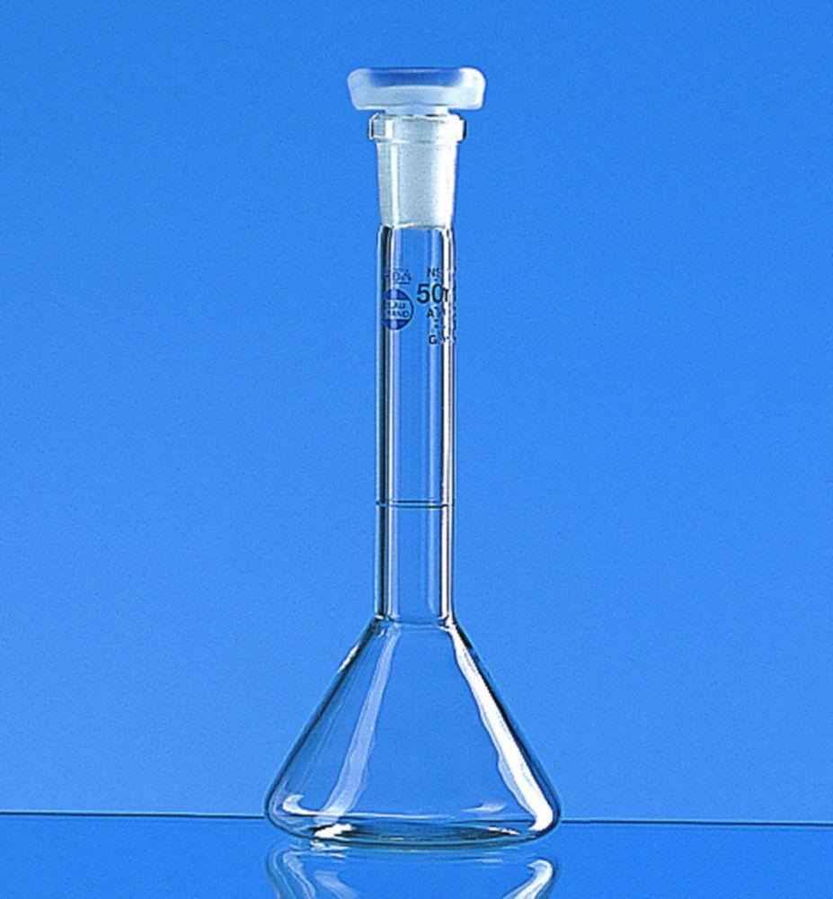 BRAND Volumetric Flask, Strapezoidal Class, with Stopper Cap, 1 mL, Pack of 2

