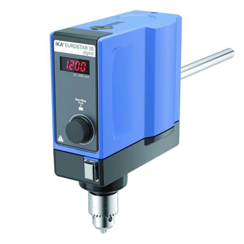 IKA Overhead Stirrer EUROSTAR 20 Digital S 3 0/30 - 2.000 min-1, without Accessories with Swiss Plug
