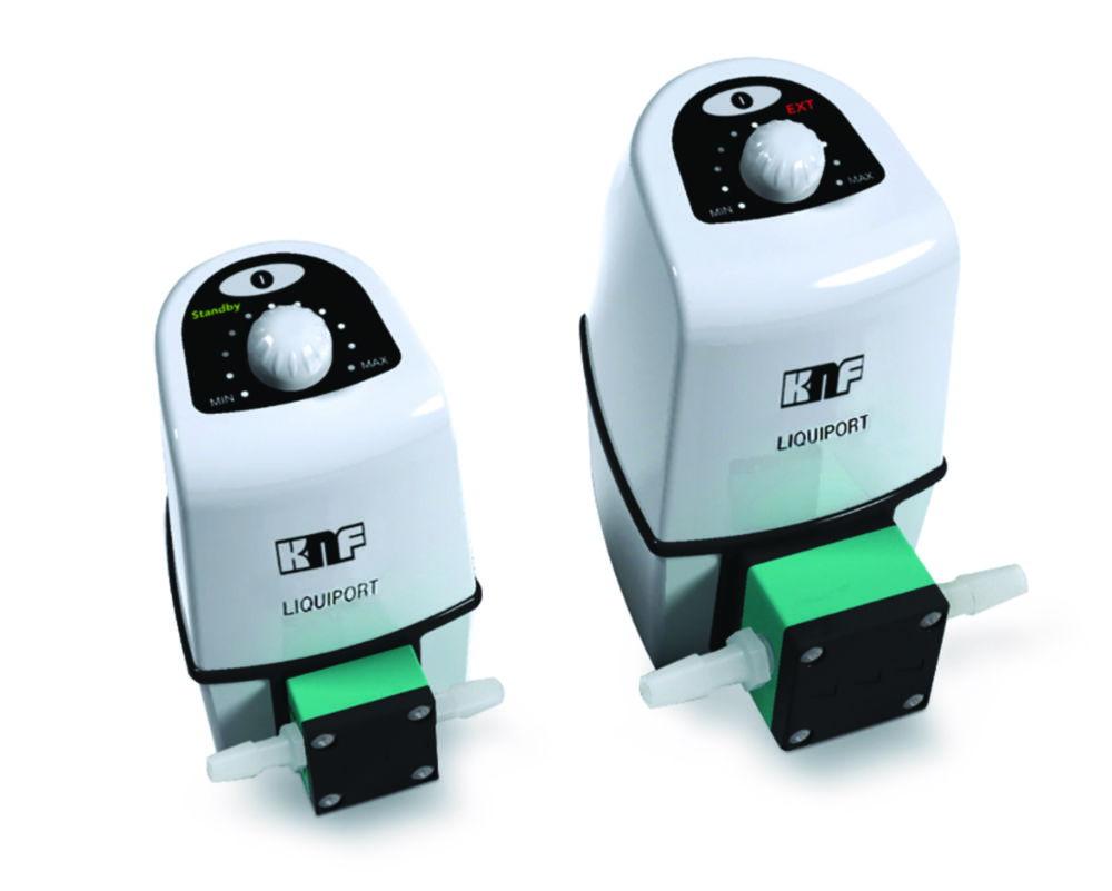 Diaphragm liquid pump NF 100 KT.18 S, Splashproof IP 65 Flow rate 0,2-1,3 (l/min), chemically resistant